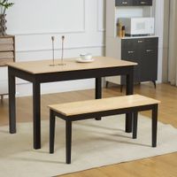 Sitzbank 2-Sitzer Essbank Holzbank, Küchenbank bis 220 kg belastbar