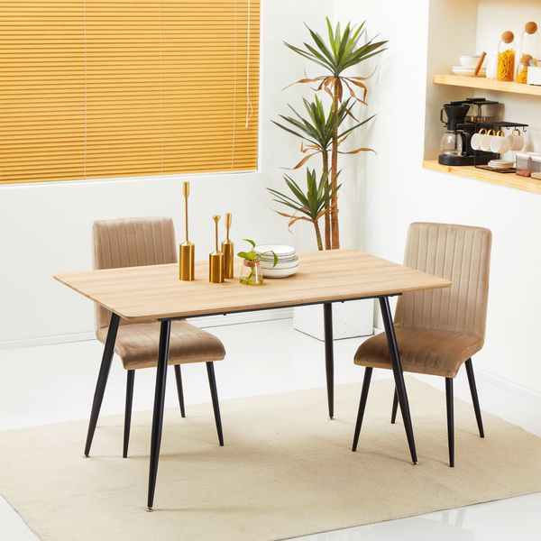 Esstisch Küchentisch Esszimmertisch für 4 Personen, Speisetisch, Natur