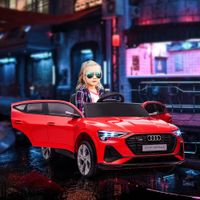 Kinder Elektroauto mit Fernbedienung, Musik, bis 5 km/h, Rot