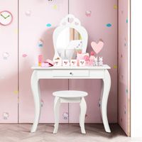 COSTWAY Kinder Schminktisch