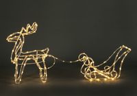 LED Rentier mit Schlitten