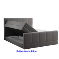 Boxspringbett Dublin mit Bettkasten Taschenfederkern 180x200cm Anthrazit