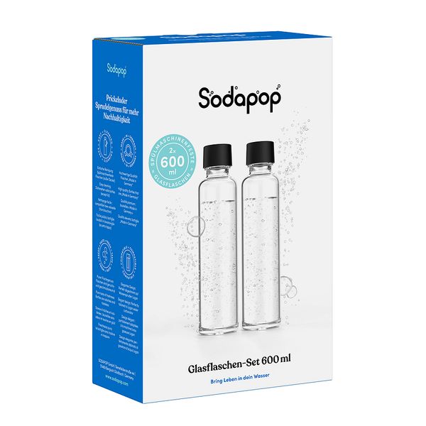 Glasflaschen 0,6L 2er-Set für Logan