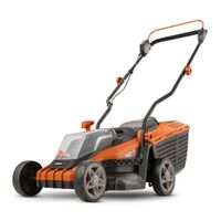 Dual Power Akku-Rasenmäher POWDPG75561 - 20 V, 340 mm Ø Rasenmäher, ohne Batterie und Ladegerät, mit Grasaufnahme und Heckauswurf