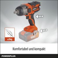 Dual Power Akku-Schlagschrauber POWDP20400 - 1/2" und 40 V Akku-Schlagschrauber, 3300 U/min und 350 Nm, ohne Batterie und Ladegerät