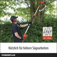 Dual Power Akku Teleskop-Kettensäge POWDPG75385 - ohne Akku und Ladegerät, 40V Motorsäge mit 250 mm Schwert mit Kettenschmierung, für einfache &amp; anspruchsvolle Garten- &amp; Holzarbeit