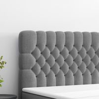 Boxspringbett FERRARA ONE Chesterfield – Optik mit Bettkasten 180 x 200 cm Webstoff Grau Anthrazit