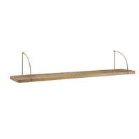 WOHNLING Wandregal Holz Metall 120x25x22 cm Hängeregal Regal Groß Industrial