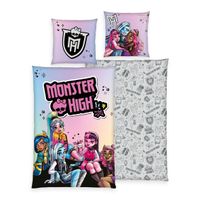 Monster High Bettwäsche Größe 80x80 + 135x200 cm