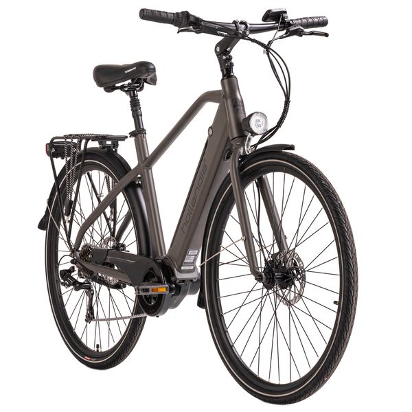 Alu E-Citybike Herren Mantova 28'' E-Bike grau 250 Watt Li-Ion 36V/10,4 Ah 7 Gänge