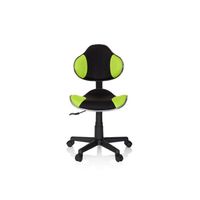 Schreibtischstuhl KIDDY GTI-2 Schwarz/Grün höhenverstellbarer ergonomischer Kinderstuhl