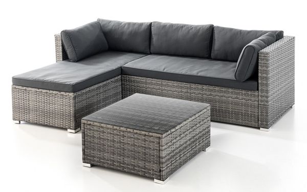 Lounge-Set 12 tlg. grau