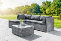 Lounge-Set 12 tlg. grau