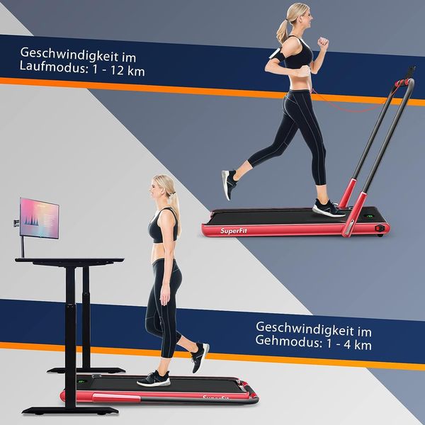 2 in 1 Laufband klappbar 2,25HP