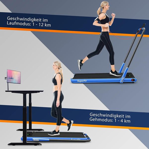 2 in 1 Laufband klappbar 2,25HP