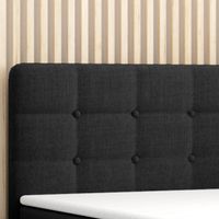 Boxspringbett PRAG Chesterfield mit Bettkasten, ca.180 x 200 cm - Schwarz