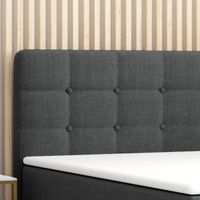 Boxspringbett PRAG Chesterfield mit Bettkasten, ca.180 x 200 cm - Anthrazit