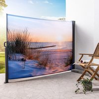 Foto-Seitenmarkise, doppelseitig mit Fotodruck - Ostsee Dünen 1,6x3m