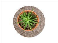Keilbach Blumentopf Unterlage, ⌀ 40,0 cm, hellgrau