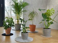 Keilbach Blumentopf Unterlage, ⌀ 34,0 cm, hellgrau