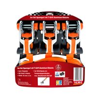 Spanngurte mit T-Griff + Alu-Ratsche 2er-Set und 3er-Set