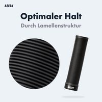 MTB & BMX Fahrradgriffe, sportliche Lenkergriffe aus rutschfestem Gummi in Schwarz