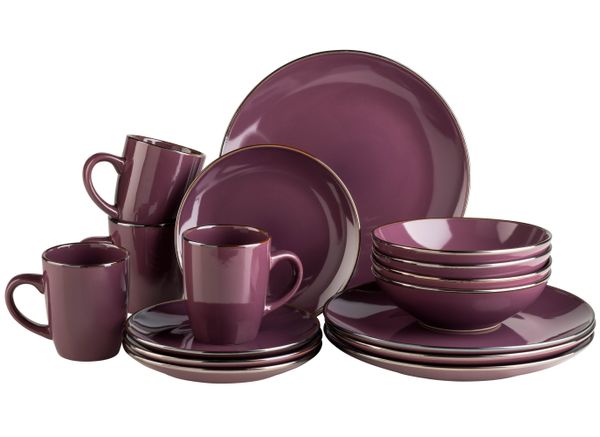 Serie Metallic Rim, Kombiservice 16 teilig für 4 Personen
