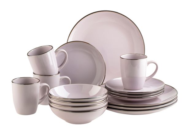Serie Metallic Rim, Kombiservice 16 teilig für 4 Personen