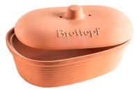 Brottopf oval mit Deckel