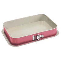 Backform, Springform rechteckig, Pink