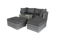 Multifunktionslounge "SAMOA" verstellbar - Beige/Grau