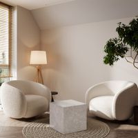 HOME DELUXE Couchtisch Marmor AMIRI M Beige