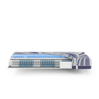 7-Zonen Taschenfederkernmatratze mit int. Gelschaum-Topper Ocean Clean TFK / 100x200 / H4