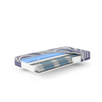 7-Zonen Taschenfederkernmatratze mit int. Gelschaum-Topper Ocean Clean TFK / 160x200 / H2