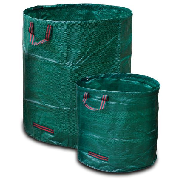 XL-Garten-Abfalltasche, 2er-Set- Grün
