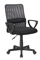 höhenverstellbarer Drehstuhl FM-2502 Mesh schwarz