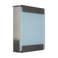 Keilbach Briefkasten, Edelstahl, Glasfront