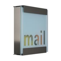 Keilbach Briefkasten, Edelstahl, Glasfront