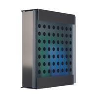 Keilbach Briefkasten, Edelstahl, Glasfront schwarz