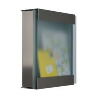 Keilbach Briefkasten, Edelstahl, Glasfront