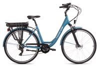 E-Citybike Damen Lido 28'' E-Bike blau 250 Watt Li-Ion 36V/13 Ah 7 Gänge