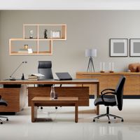 Wandregal Ernie 100 x 20 x 53 cm aus Holz MDF, 4 Fächer vertikal versetzt Natur