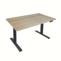 Höhenverstellbarer Schreibtisch elektrisch LUMINA - 160 x 80 cm Eiche