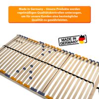 2er Set Lattenrost 100 x 200 cm für Partner "MULTIRA" 7-Zonen Kopfteil verstellbar