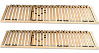 2 x Lattenrost BASIC 80x200 cm starr im Partnerset