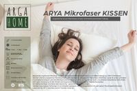 Aryasoft Kopfkissen mit Microfaserfüllung 2 stück 70x50 | waschbar 30 Grad