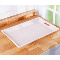 Bambus Aufbewahrungen "Weiß-lasiert"