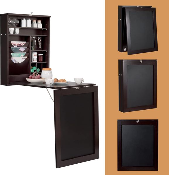 Wandtisch klappbar, Wandklapptisch mit Tafel