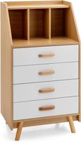 Sideboard mit Bücherregal aus Kiefernholz