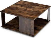 2 Ebenen Couchtisch aus Holz